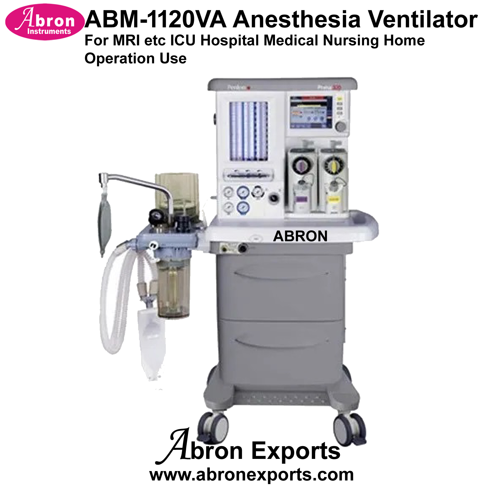 Anesthesia Ventilator For MRI etc ICU Hospital Medical Nursing Home Operation Use Abron ABM-1120VA 